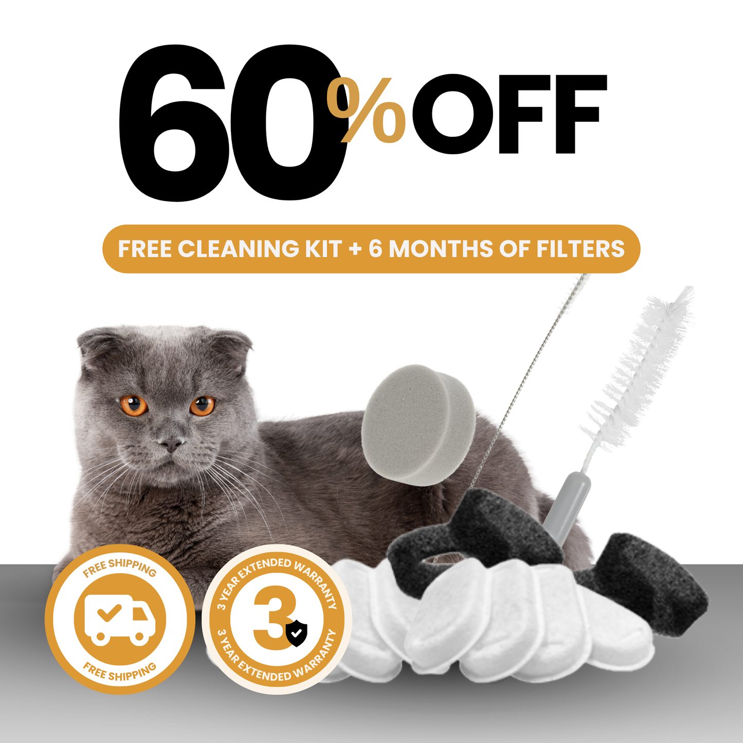 Wireless 2.0 & 2.2L Fountain Filters 6-month Prepaid Subscription